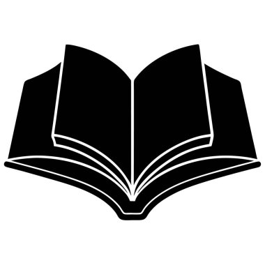 Açık kitap simgesi, basit tarzı