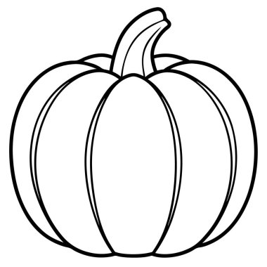 izole edilmiş kabak çizgi film vektör tasarımı