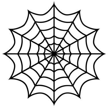 Örümcek ağı ikonu vektör illüstrasyonu