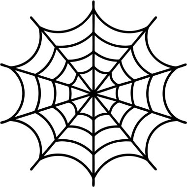 vektör Cadılar Bayramı örümcek ağı simgesi