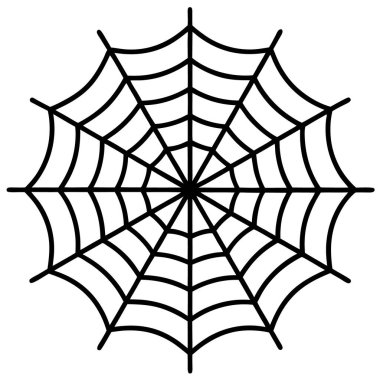 Örümcek ağı simgesi, basit tasarım