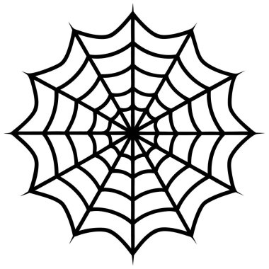 siyah örümcek ağı simgesi