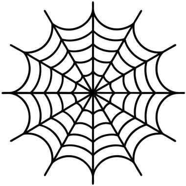 Örümcek ağı simgesi, basit tasarım