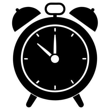 Alarm saat simgesi, basit tasarım