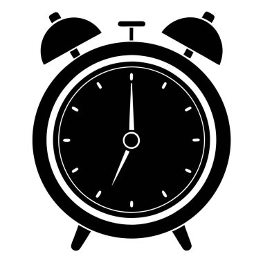 Saat simgesi vektör illüstrasyonu