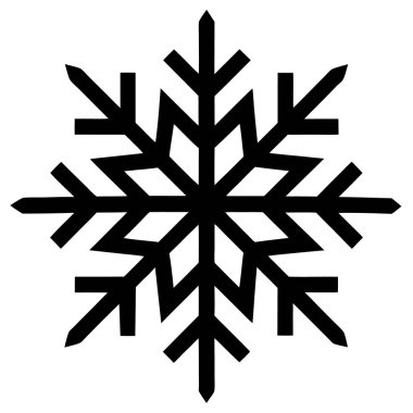 Kar tanesi. Web simgesi basit illüstrasyon