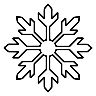 Yılbaşı kar tanesi simgesi, özet tarzı
