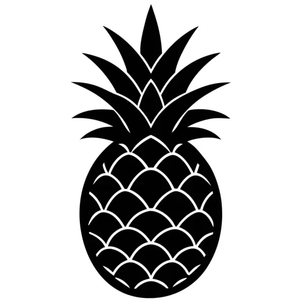 Ananas ikonu. Basit tasarım