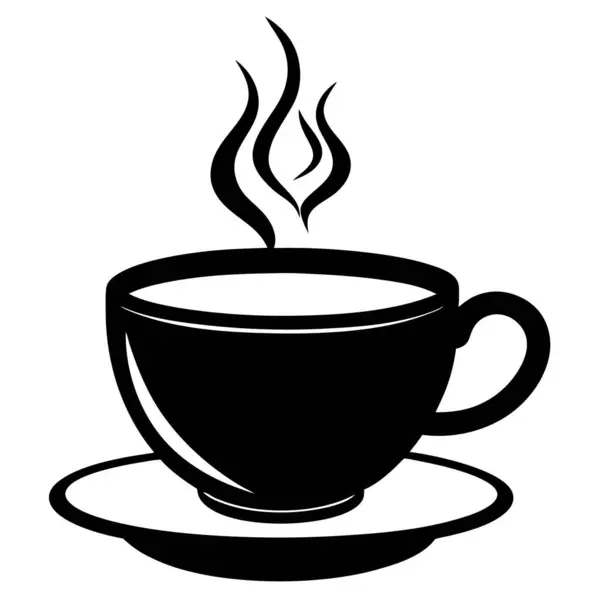 Bir fincan sıcak içecek, vektör, illüstrasyon veya renk simgesi