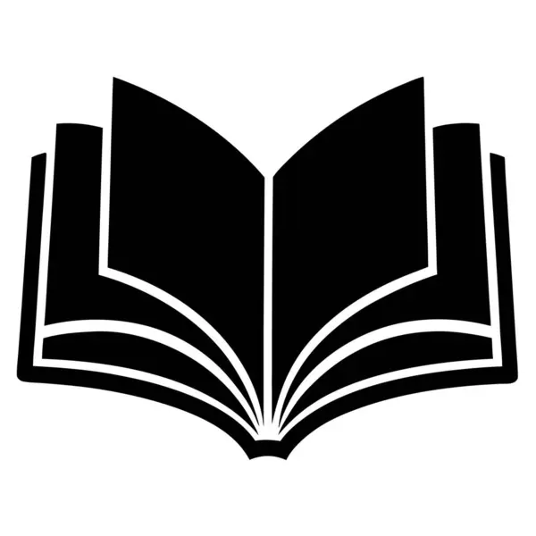 kitap simgesi, eğitim sembolü, vektör illüstrasyonu, düz tasarım izole edilmiş