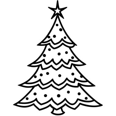 Noel ağacı simgesi, taslak biçimi