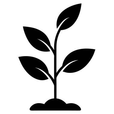 bitki simgesi vektör illüstrasyonu