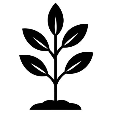 Bitki simgesi. Vektör çizim