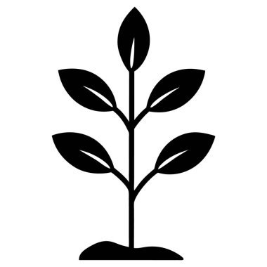 ağaç bitkisi ikon vektör illüstrasyon tasarımı