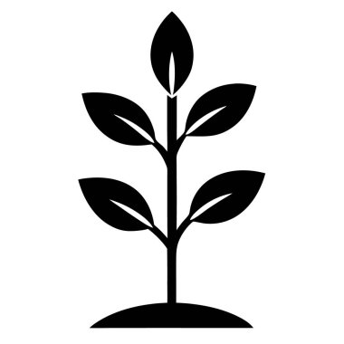 bitki simgesi vektör illüstrasyonu