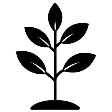 bitki simgesi vektör illüstrasyonu
