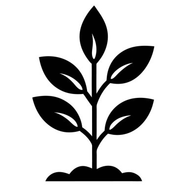 bitki simgesi vektör illüstrasyonu