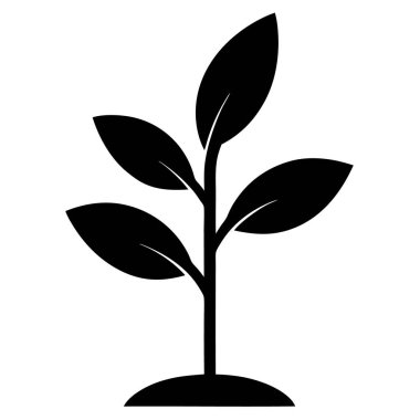 bitki simgesi, vektör illüstrasyonu