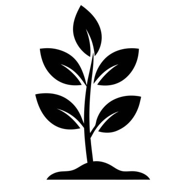 bitki simgesi vektör illüstrasyonu