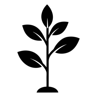 pot simgesi vektör illüstrasyon dizaynında bitki