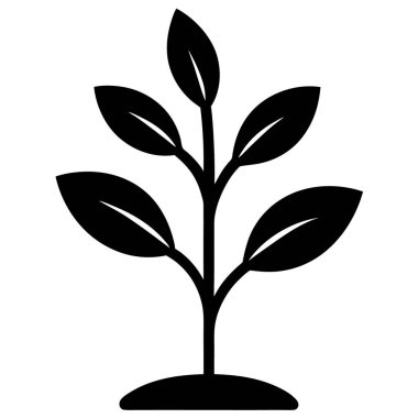 bir bitki simgesi vektör illüstrasyonu