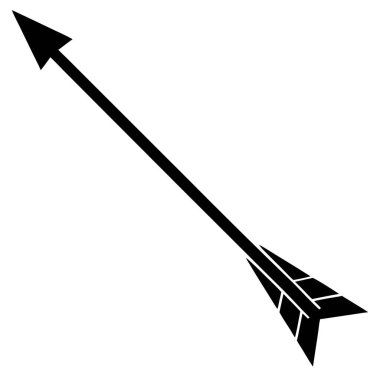 Okçuluk ok işareti simgesi. vektör illüstrasyonu