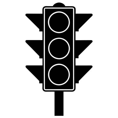 Trafik ışığı simgesi, basit tasarım