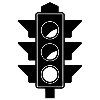 sokak trafik ışığı simgesi, basit biçim