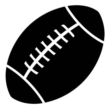 Rugby topu simgesini, basit tarzı