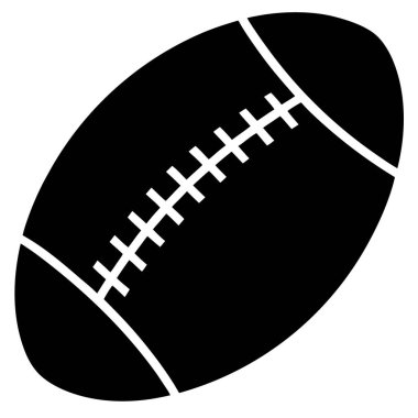 Amerikan futbolu topu vektör simgesi