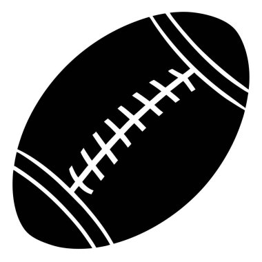 Rugby topu simgesini, basit tarzı
