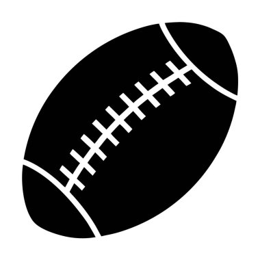 Amerikan futbol topu ikonu, basit stil