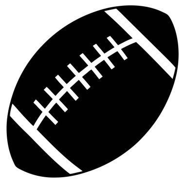 Rugby topu simgesini, basit tarzı