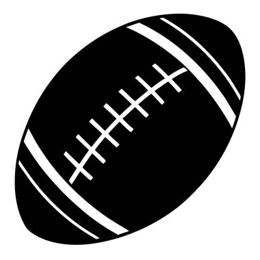 Rugby topu simgesini, basit tarzı