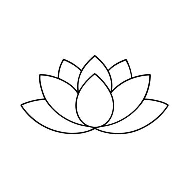 Lotus çiçeği vektör simgesi