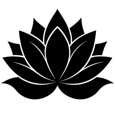 Lotus çiçeği, illüstrasyon, vektör, beyaz arkaplan