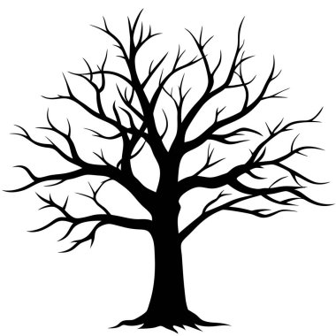 ölü ağaç üzerinde beyaz izole.