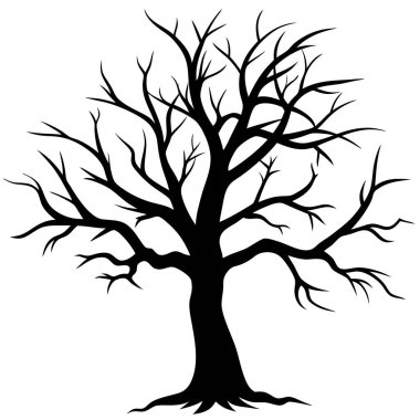 ölü ağaç üzerinde beyaz izole