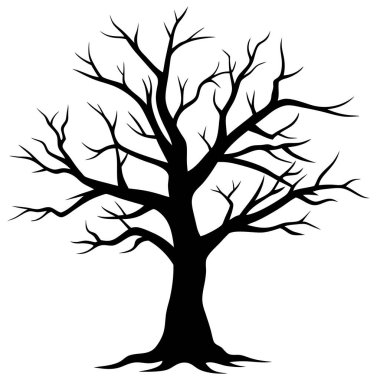 ağaç üzerinde beyaz izole