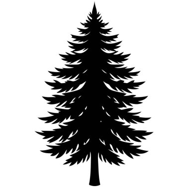 çam ağacı silüeti