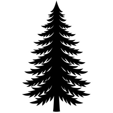 çam ağacı ormanları izole edilmiş simge