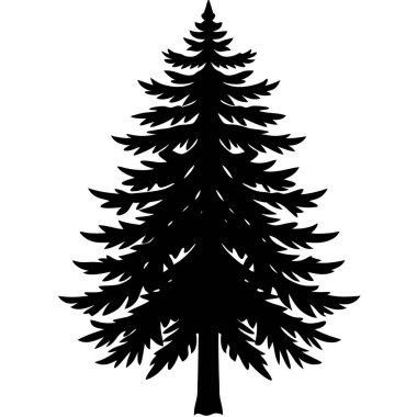 köknar ağacı silüeti