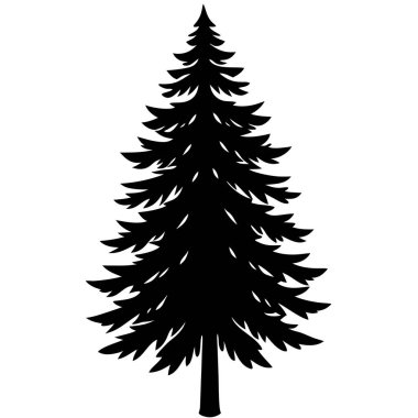 Bir noel ağacının vektör çizimi