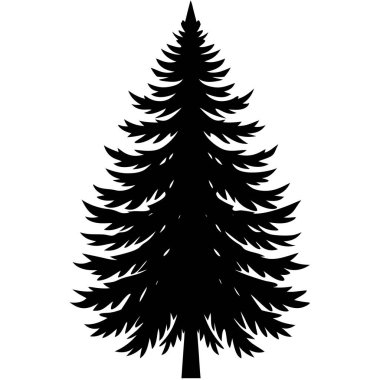 çam ağacı siluet simge