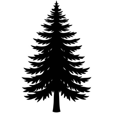 çam ağacı siluet simge