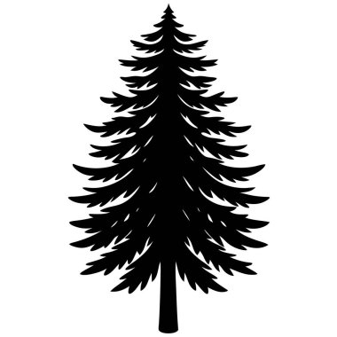 bir çam ağacı simgesi, basit biçim