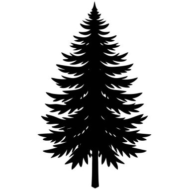 Çam ağacı sanatının vektör çizimi