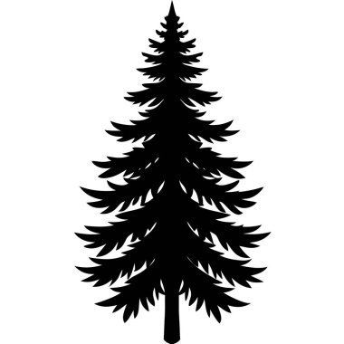 çam ağacı resim simgesi, basit biçim