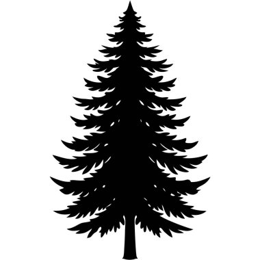 çam ağacı silüeti