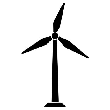 Rüzgar Türbini simge vektör